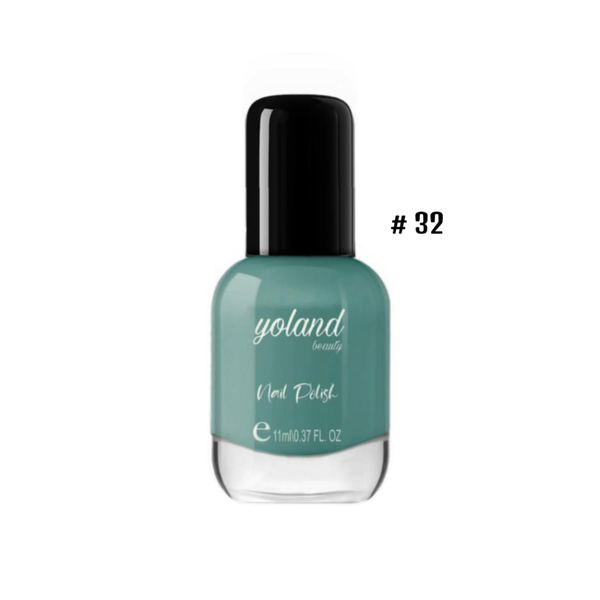 Yolande Beauty Nail Polish, Quick-Drying Formula, Glossy Finish, 32