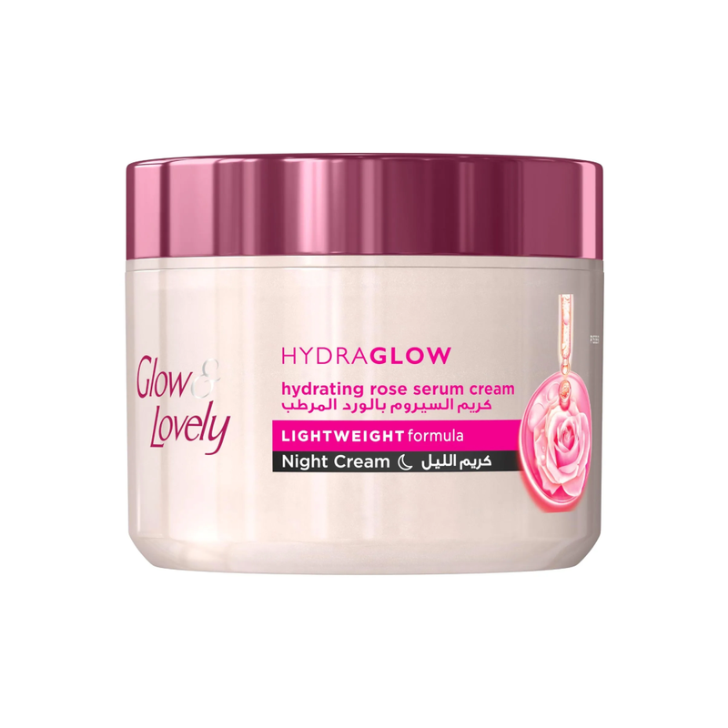 Glow & Lovely Rose Serum Hydrating Night Cream, 50g