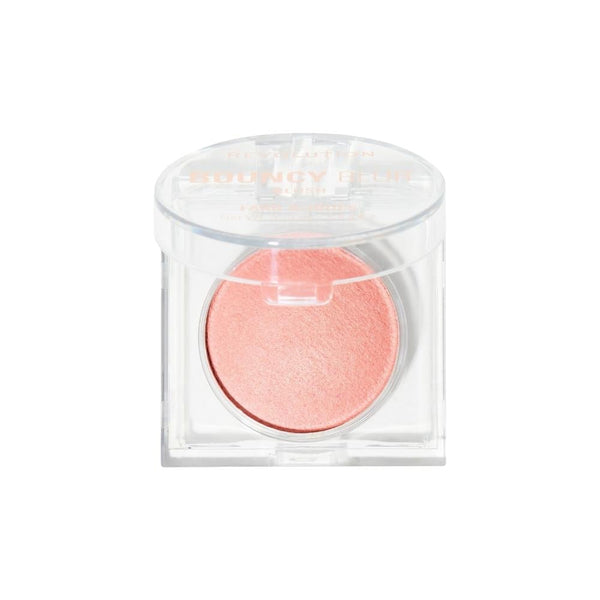 Revolution Bouncy Blush in Light Peach Pink for Buildable Cream Finish