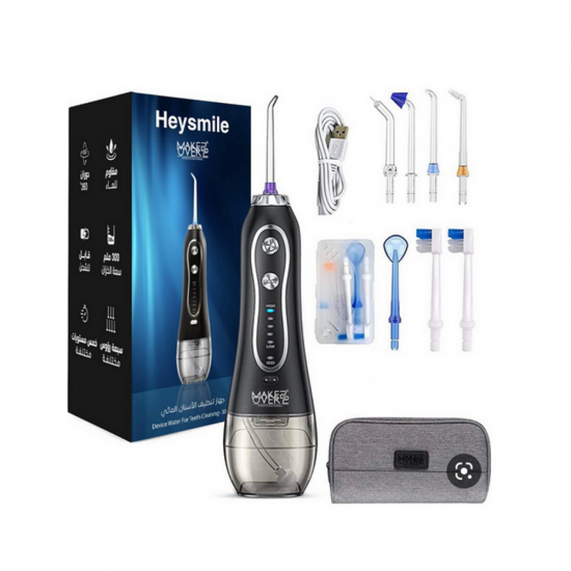 Make Over 22 Water Flosser 300ml Black with 5 Pressure Settings