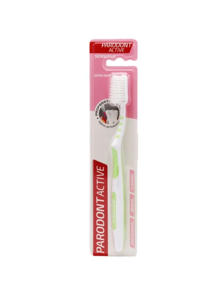 Toothbrush for Sensitive Gums Extra Soft Bristles Parodont Active 1 Count