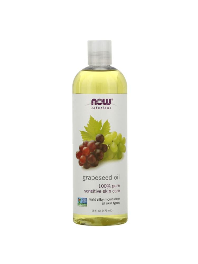 Grapeseed Oil 100% Pure Cold Pressed Now Solutions 473ml