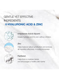 Anua Gentle Hydrating Foaming Cleanser - Hyaluronic Acid, Panthenol, Zinc - 150ml