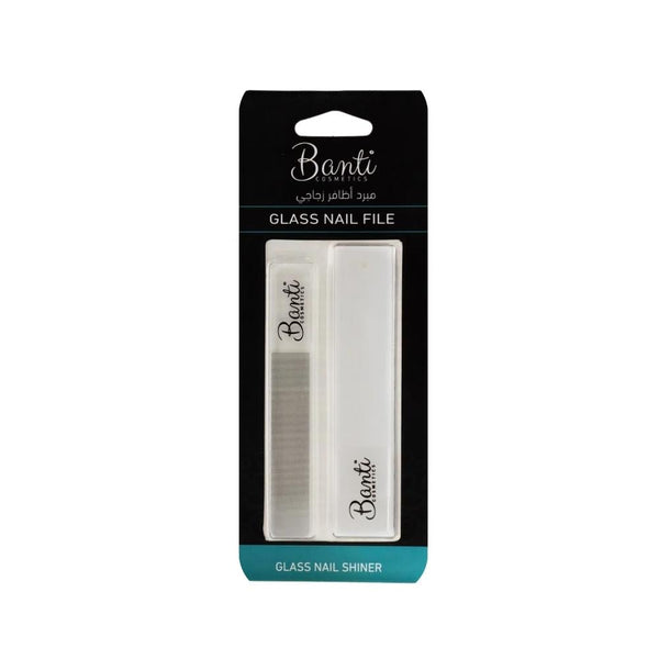 Banti Glass Nail File, Washable, Reusable for Natural and Artificial Nails