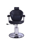 Salon System Chiron Women's Hair Cutting and Makeup Chair - Black