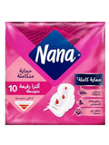 Ultra Thin Medium Feminine Pads with Wings Best Comfort Nana 10 Pads