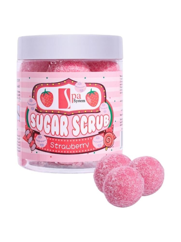 Strawberry Sugar Scrub Exfoliating Shea Butter Jojoba Oil Spa System 12x15g