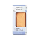 Titania Pumice Sponge for Hands Feet Exfoliation Lightweight Ergonomic Design 1 unit