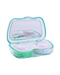 Collier Contact Lens Case Kit - Travel-Friendly with Tools & Mirror - Assorted Colors