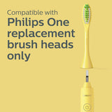 Philips One Battery Toothbrush Mango for Daily Cleaning & Whitening 1 toothbrush