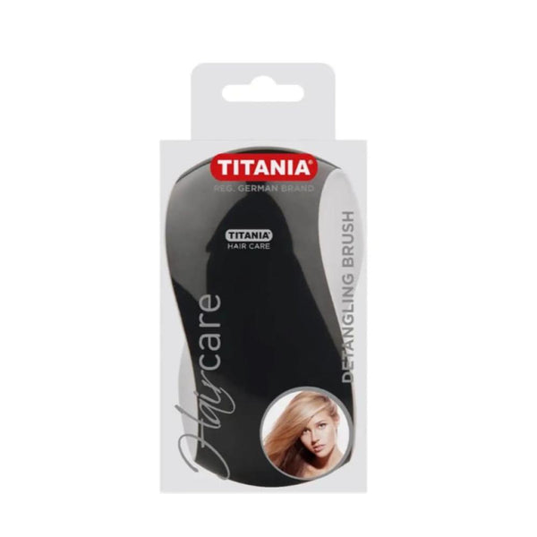 Titania Detangling Hairbrush Black and White for Wet Hair