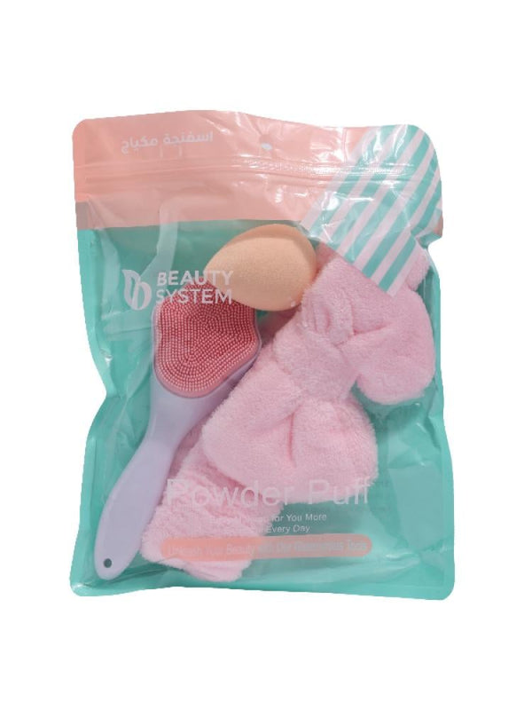 Makeup and Skincare Set 3-Piece Essential Tools for Cleansing & Application