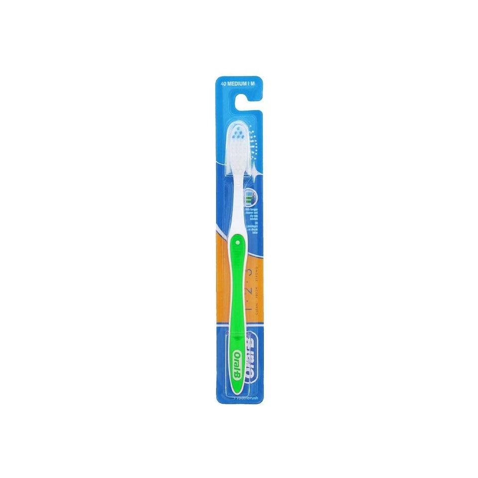 Oral-B 123 Medium Toothbrush for Daily Oral Care 1 count