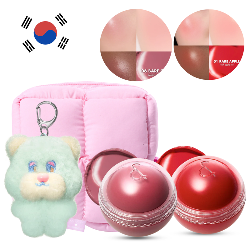 Blush Rare Beauty Korean Radiance Set Romand 2 Shades + Bag + Keychain