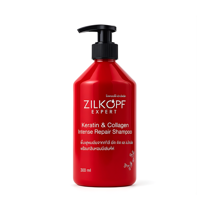 Zilkopf Keratin & Collagen Repair Shampoo for Damaged Hair, 300ml