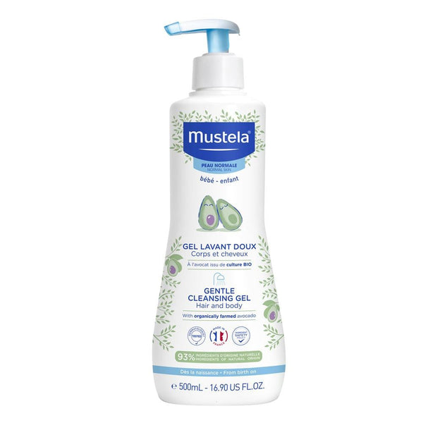 Mustela Cleansing Gel Gentle Hair and Body Wash Baby Care 500ml