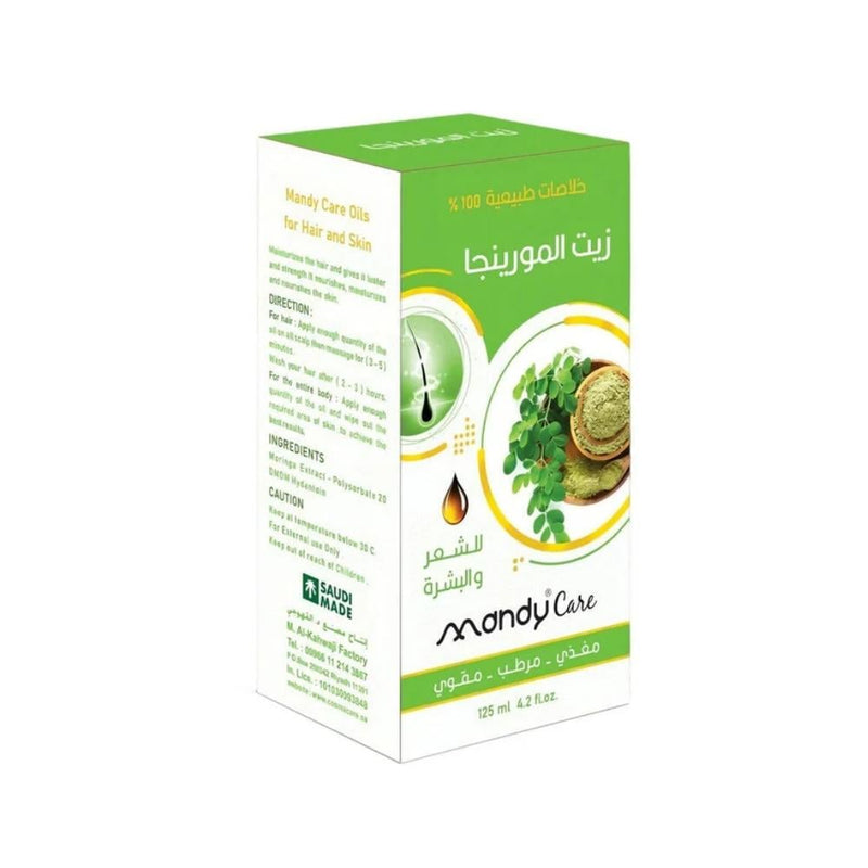 Mandy Care 100% Natural Moringa Oil for Hair and Skin, 125ml
