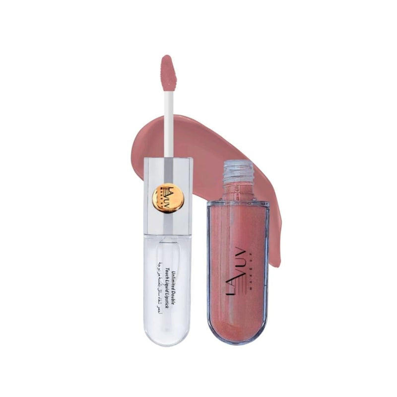 Lavuv Liquid Lipstick and Ultra Shine Lip Gloss, 16-Hour Wear, 210