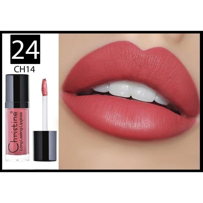 Christine Liquid Matte Lipstick, Shade W24, 6.8g