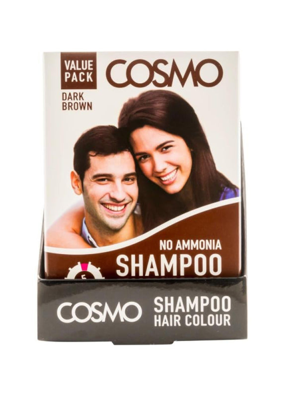 Hair Dye Shampoo Dark Brown Ammonia-Free Cosmo 25ml