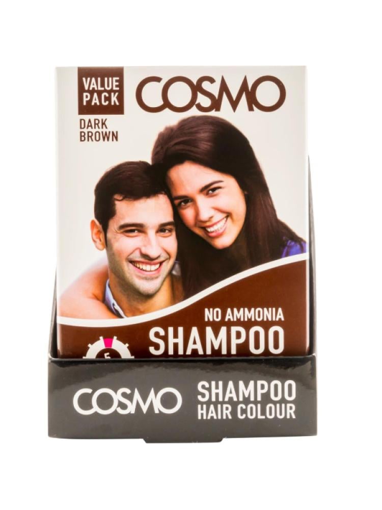 Hair Dye Shampoo Dark Brown Ammonia-Free Cosmo 25ml