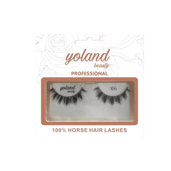 Yolande Beauty Natural Hair Eyelashes No. 6 Reusable