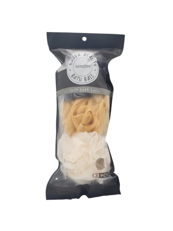 Haoda Bath Loofah 3-Piece Set - Assorted Colors