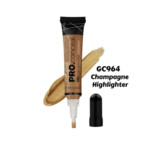 La Girl Pro Concealer HD, Champagne Highlighter, GC964, 8g