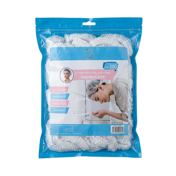 Soft Velvet Plastic Hair Caps, Disposable Head Covers, 40 cm, 200 Count