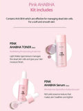 Nacific Pink AHA BHA Kit - Watermelon, Hyaluronic Acid, Exfoliation, 4 Pieces