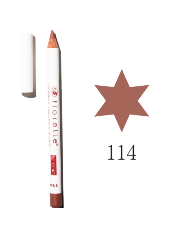 Florelle LIP PENCIL LE CHIC 114 - Long-Lasting, Vibrant Color