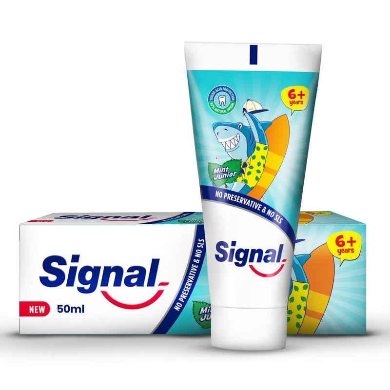 Kids Toothpaste for Children Aged 6 Years and Above Mint Junior 50ml Signal