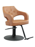 Salon System New York Style Haircut Chair Cappuccino with Black Base