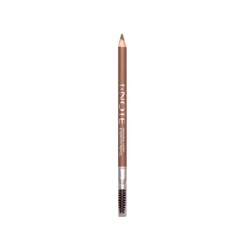 Note Natural Look Eyebrow Pencil, Waterproof, Matte Finish, 01 Fire