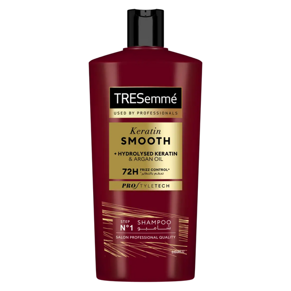 Shampoo for Hard Water Cleansing Keratin Smooth & Straight Tresemme 600ml