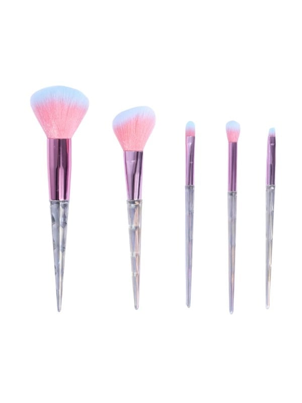 Eye Brow Brush Set Face & Eye Makeup Brushes 5-Piece Salon System