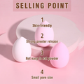 Makeup Sponge Set Multi-Use Blending Tools 3 Pieces