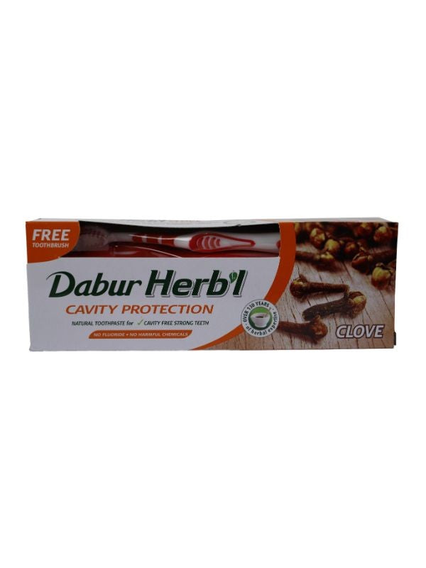 Dabur Herbal Clove Toothpaste + Toothbrush 150g