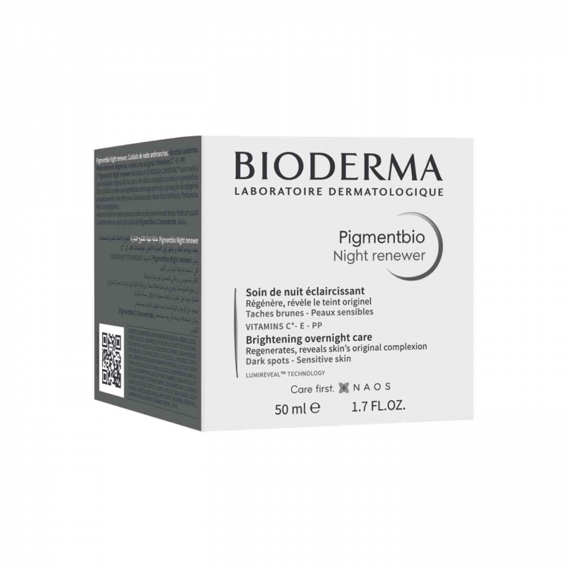 Bioderma Pigment Night Cream, Dark Spot Brightening, Sensitive Skin, 50ml