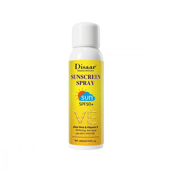 Disaar Sunscreen Spray SPF 50 with Aloe Vera and Vitamin E, 160ml