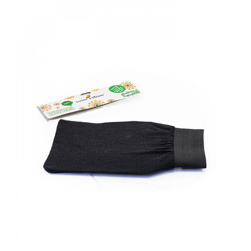Jardin D'Oleane Traditional Moroccan Loofah Black Soft Fiber Exfoliating