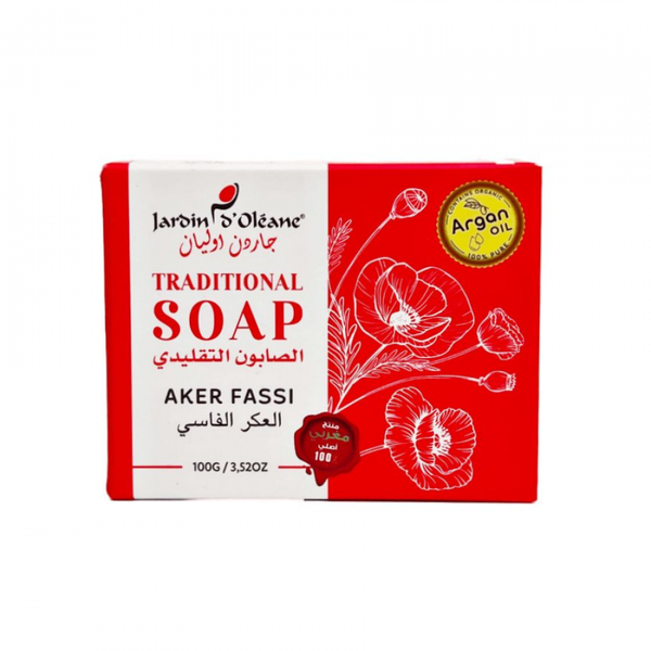 Garden Olean Traditional Argan Oil & Aker Fassi Soap, 100g