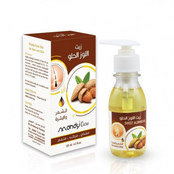 Sweet Almond Oil Hair and Body Oil Hydrating Vitamin E Taha 125ml