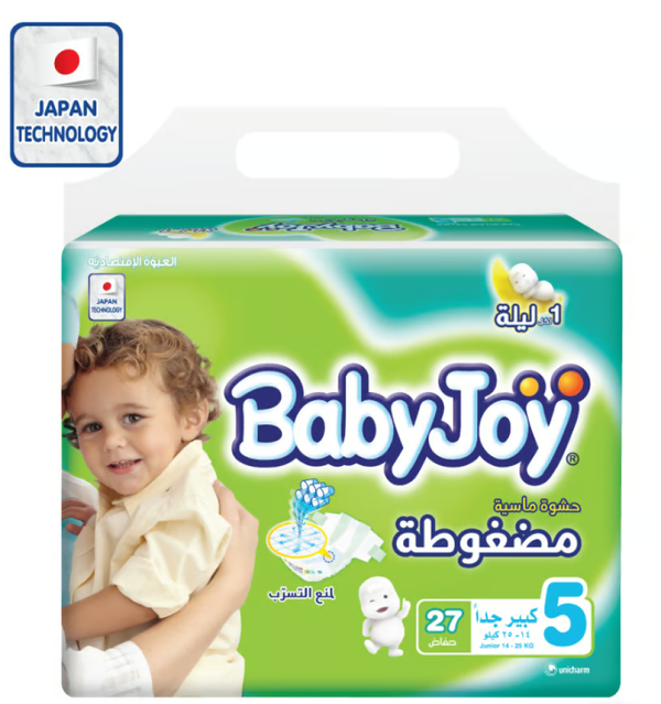 Baby Joy Diapers Size 5 Value Pack 27 Count Absorbent Nappies