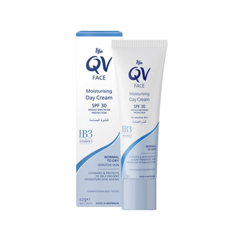 SPF Face Cream Moisturizer with SPF 30 Hydrating Protection QV 40g
