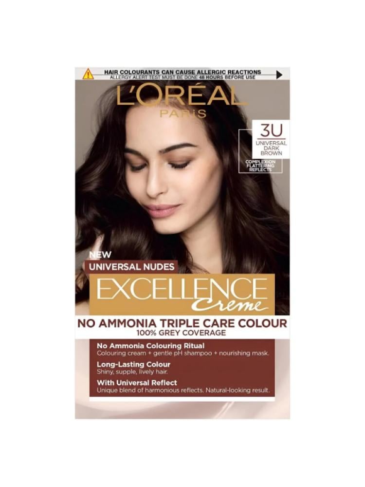 L'Oréal Paris Excellence Crème Universal Nudes 3U Dark Brown Ammonia-Free