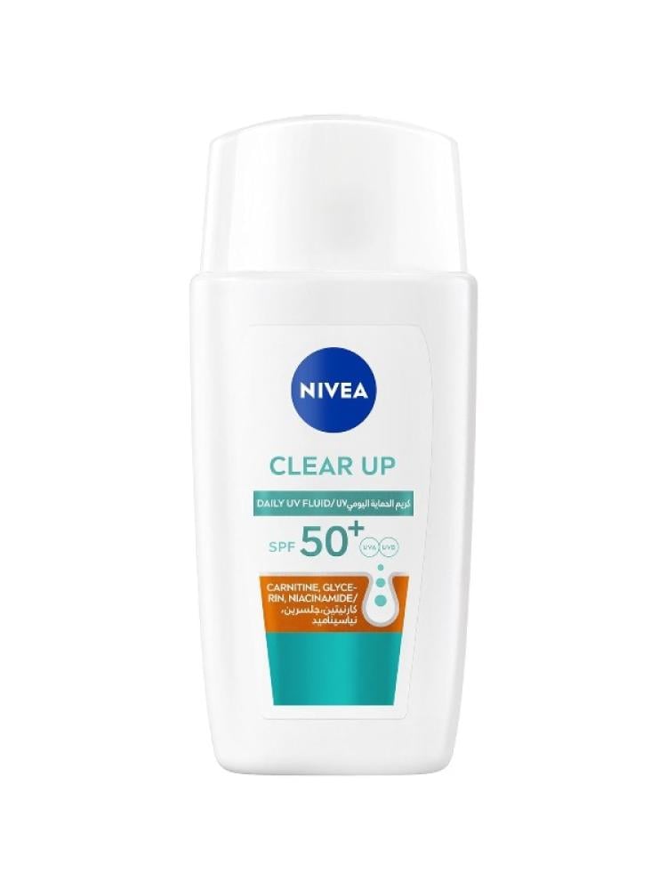Face Sunscreen SPF 50+ Matte Clear Up Daily UV Fluid Nivea 40ml