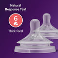 Baby Bottle Nipples Natural Fast Flow 6M+ 2Pcs AVENT