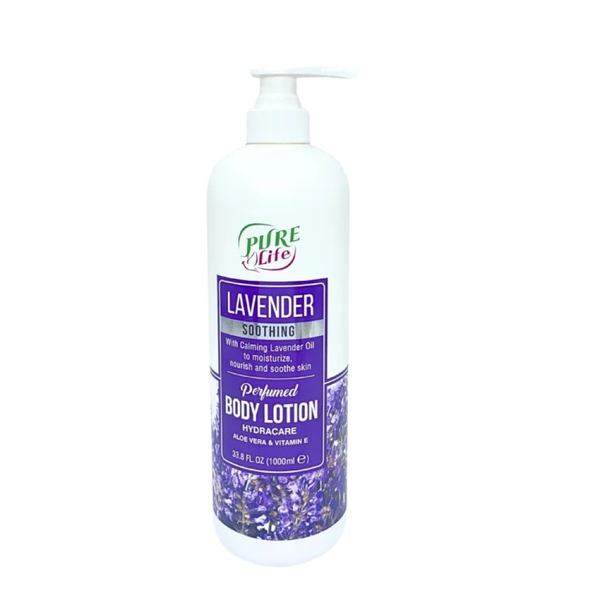 Pure Life Lavender Moisturizing Body Lotion, 1000ml, All Skin Types