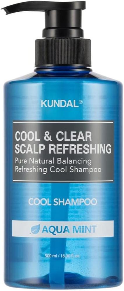 Shampoo For Itchy Scalp Refreshing Aqua Mint KUNDAL 500ml